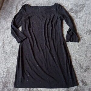 Armani Exchange embossed dot dress
